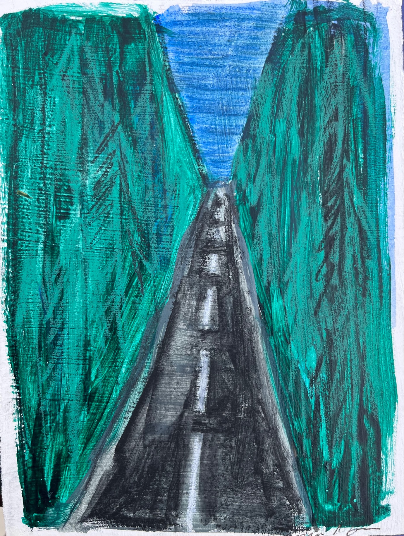 Click here to view The road ahead at night by Anna Jewel Gove