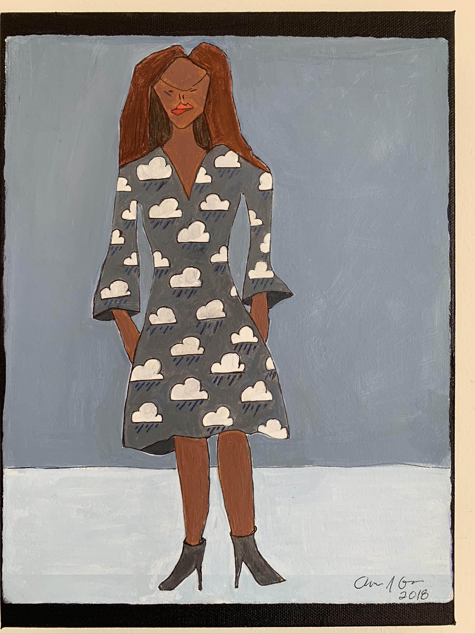 Click here to view Weather Girl - Rain (clouds) by Anna Jewel Gove
