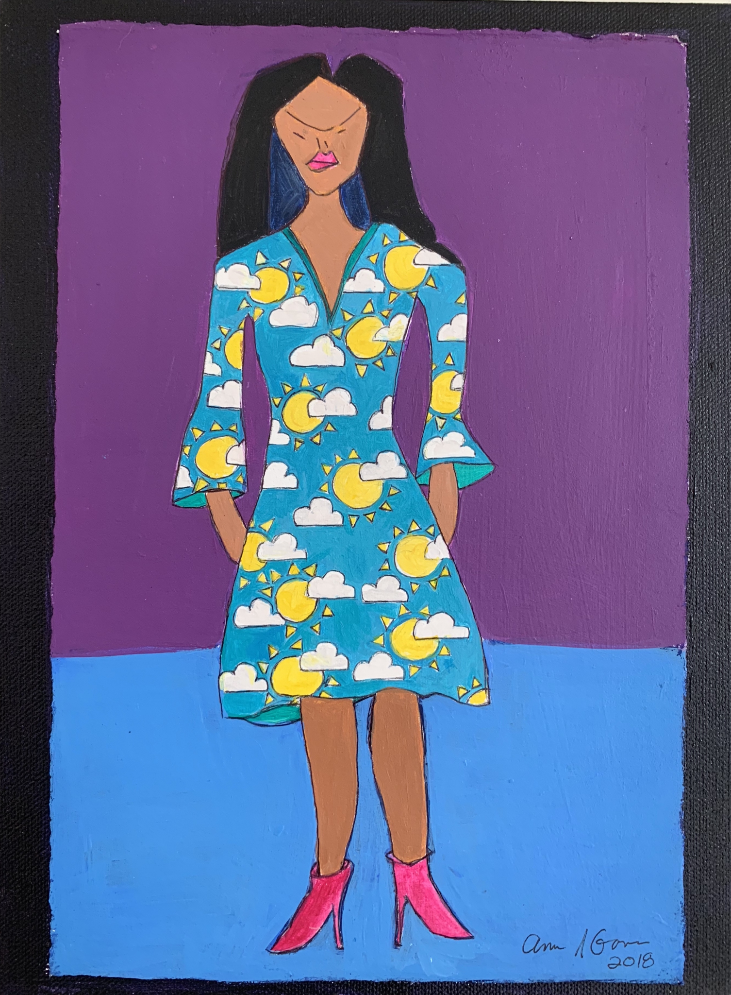 Click here to view Weather girl artwork by Anna Jewel Gove