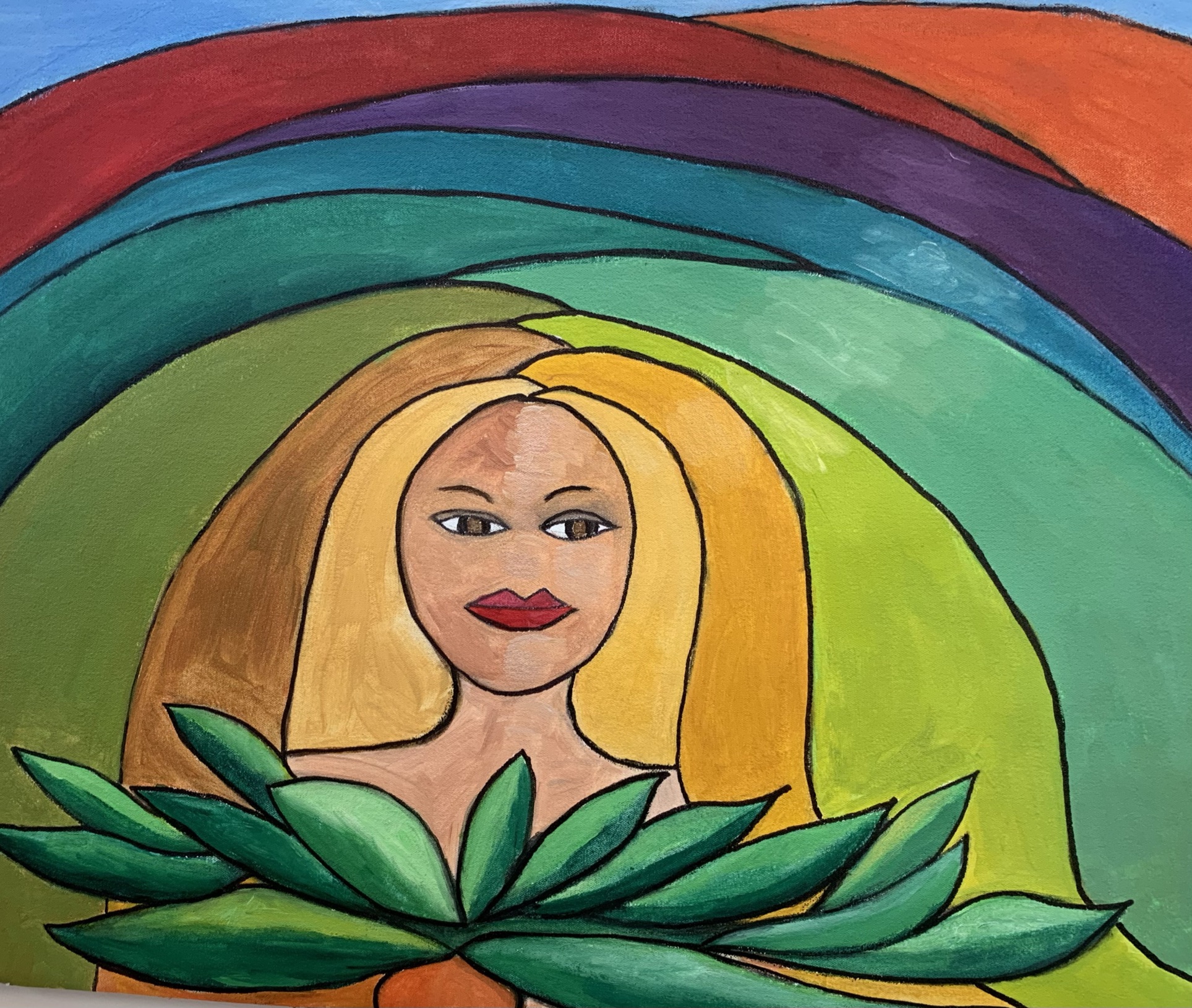 Click here to view Rainbow Girl in Bloom by Anna Jewel Gove