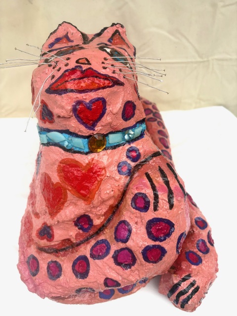 Click here to view Paper mache artwork by Anna Jewel Gove